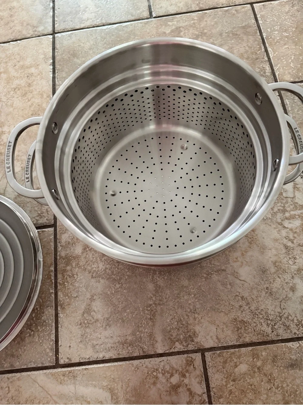 Le Creuset Stainless Steel Stockpot - Silver Finish
